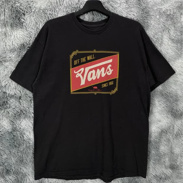 VANS 빅 박스로고 박시핏 반팔 티셔츠y 6442