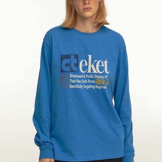 Plan L/S Tee blue