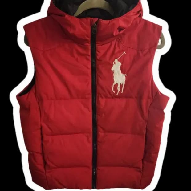폴로 빅포니 조끼패딩