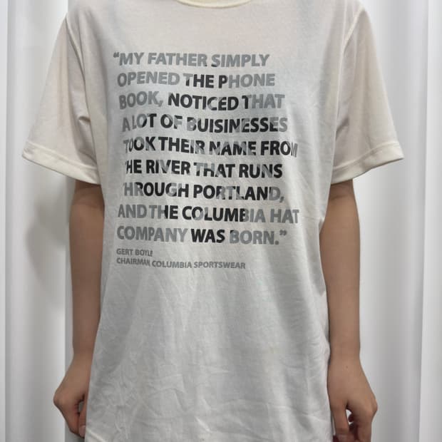 columbia printing tshirt