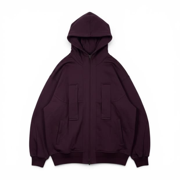 (100) Songzio Homme 22FW 버건디 후드 집업