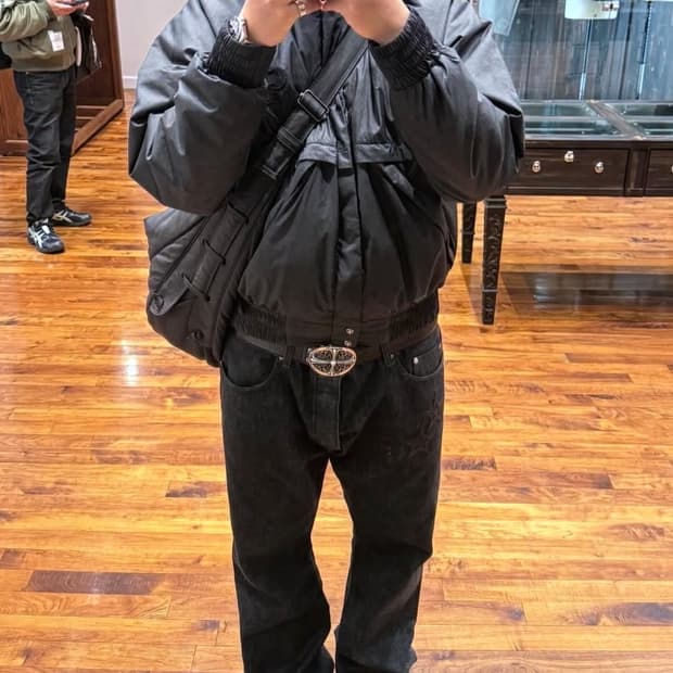 [L] 크롬하츠 매치포인트 신형 패디드 봄버 나일론 자켓