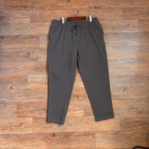 ZARA 자라 XL 35 36 팬츠 바지 허리 밴드 루즈 테이퍼드