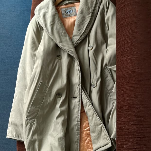 Padded over design double parka