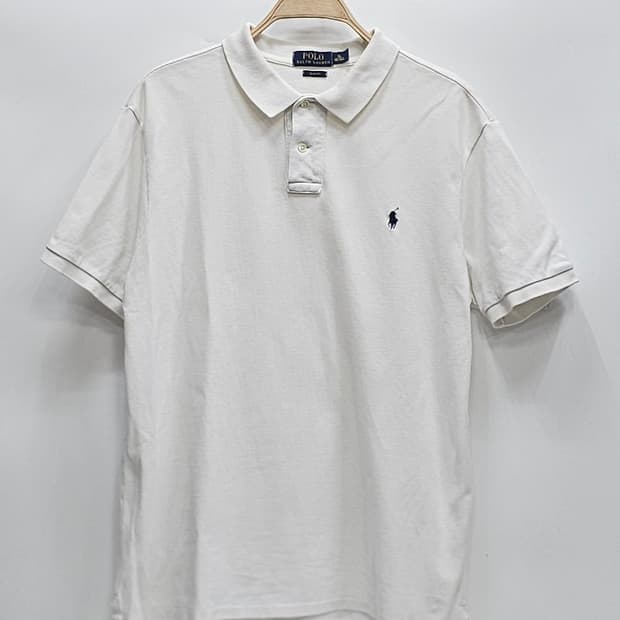 POLO 폴로 랄프로렌 메시 폴로 반팔 티셔츠 / 남 XL 화이트