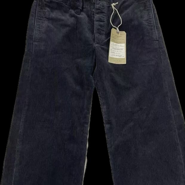 rrl 블랙 코듀로이 바지 32/32