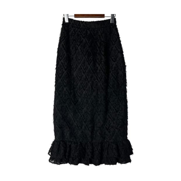[Ray BEAMS] 레이 빔즈 텍스쳐 롱스커트