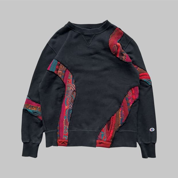 knit pattern sweatshirt no.5