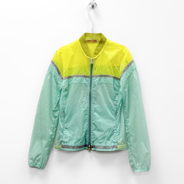 프라다 컬러블록 나일론 집업 자켓