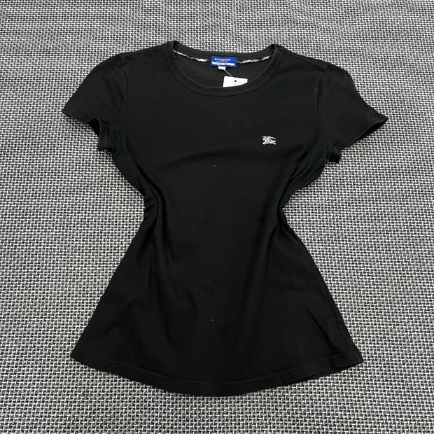 버버리 블루라벨 로고 반팔