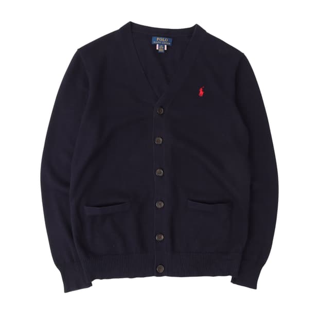 폴로 랄프로렌 네이비 베이직포니 니트 가디건