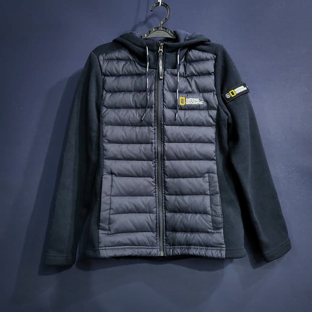 네셔널지오그래픽 후드다운 기모패딩