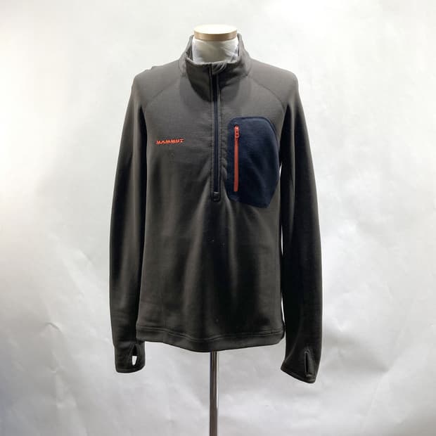 마무트 남성아웃도어기모반집업긴팔 카키 95 