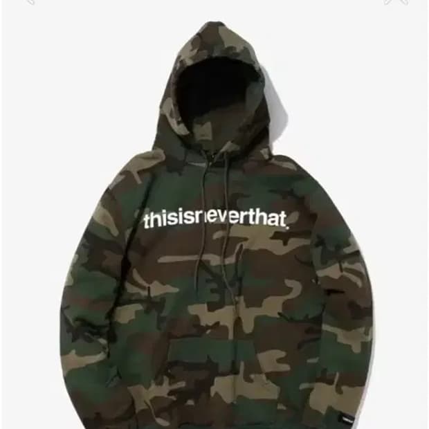 디스이즈네버댓 카모 후드티 L
