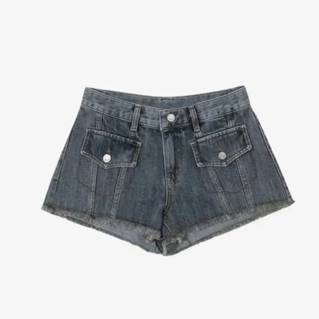 보헤미안서울 웨스턴 포켓 쇼츠 블루 M