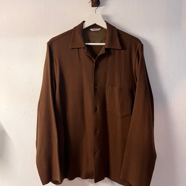 Auralee 오라이 울 셔츠 자켓 