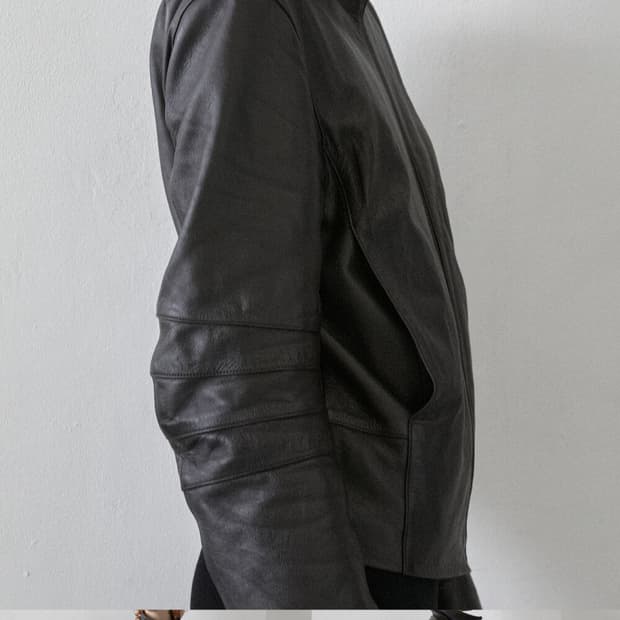 [2] appendix leather jacket /brown