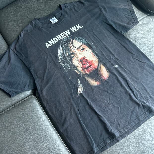 00s USA Andrew W.K. 프로모 티셔츠
