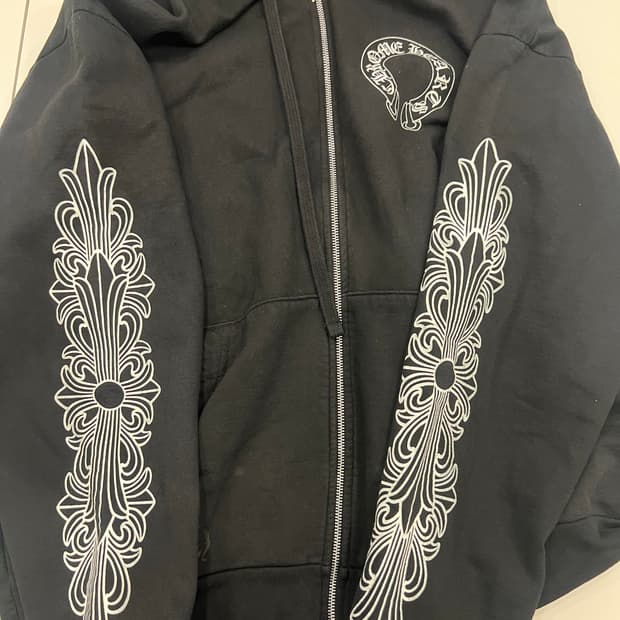 크롬하츠 홀스슈 플로랄 후드집업