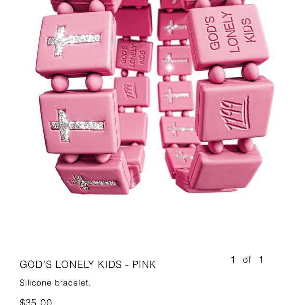 Bazo 1199 GOD'S LONELY KIDS - PINK