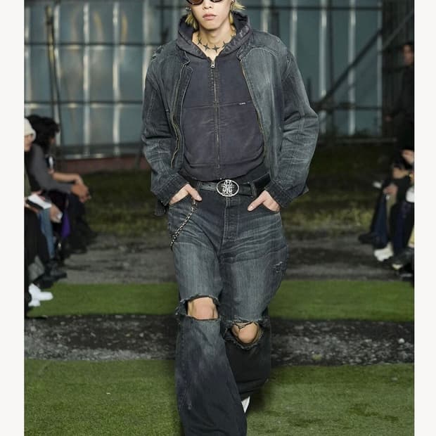 [S] KAMIYA 카미야 데님 와이드 팬츠