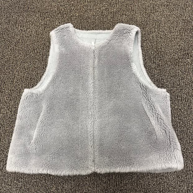 리오벨 여성 양모 양털 조끼 베스트 그레이