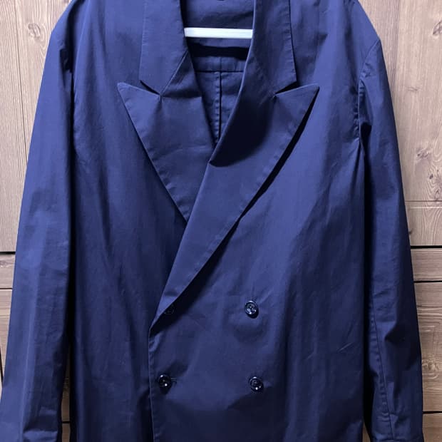 드리스 반 노튼 더블 코튼 자켓 네이비 M