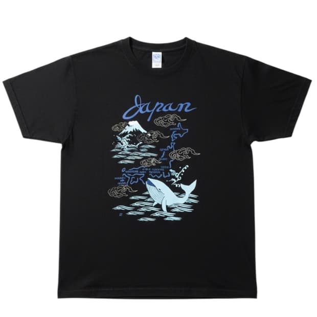 Oriental Japan Map Half Sleeve - M