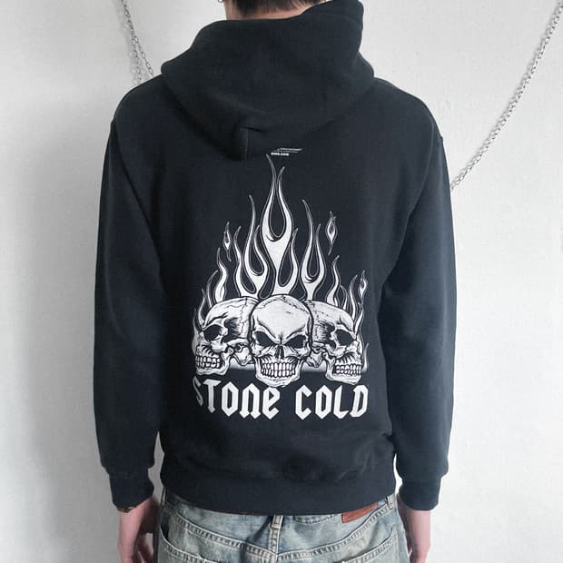 WWE 스톤콜드 머천다이즈 크롭핏 후드