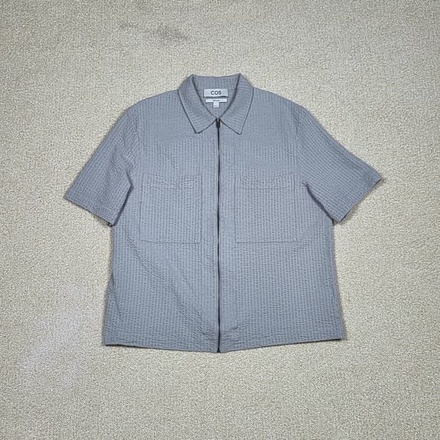 [COS] 텍스처드 지퍼 업 셔츠 | S00129