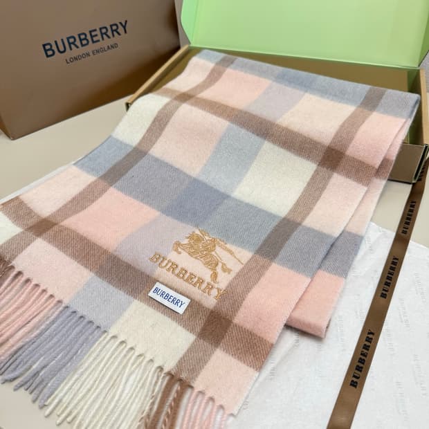 버버리 양면 머플러 램스울 100% 추동 단품
