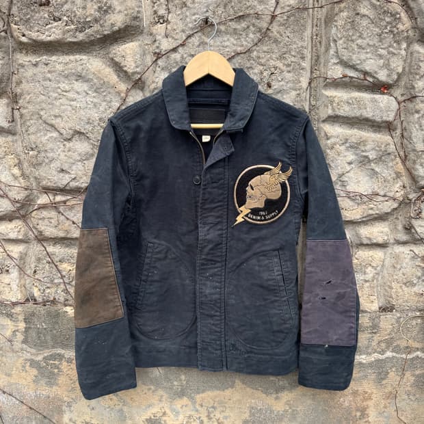 데님 앤 서플라이 폴로 랄프로렌 미해군 미군 n-1 덱 자켓 s