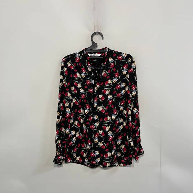 자라 플로럴 블라우스 셔츠 55