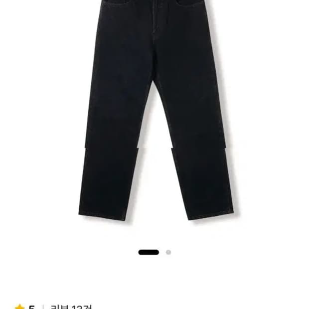 [스테디에브리웨어] 레귤러 스트레이트 데님 팬츠(올블랙) 4사이즈