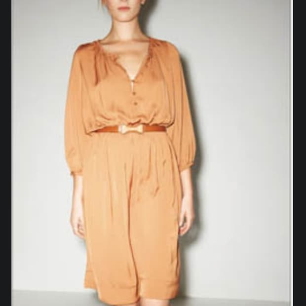 산드로 애니홀 브라운 롱 원피스 