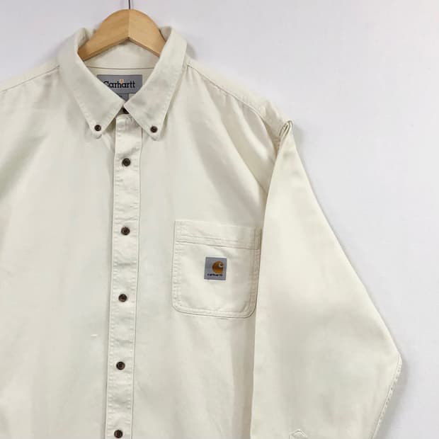 Xxl 칼하트 아이보리 워크 셔츠