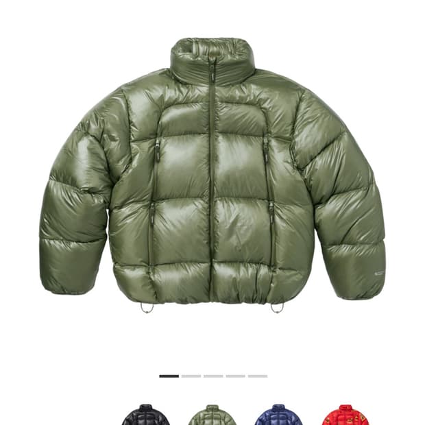 [L]슈프림 23FW 페더웨이트 다운푸퍼 패딩