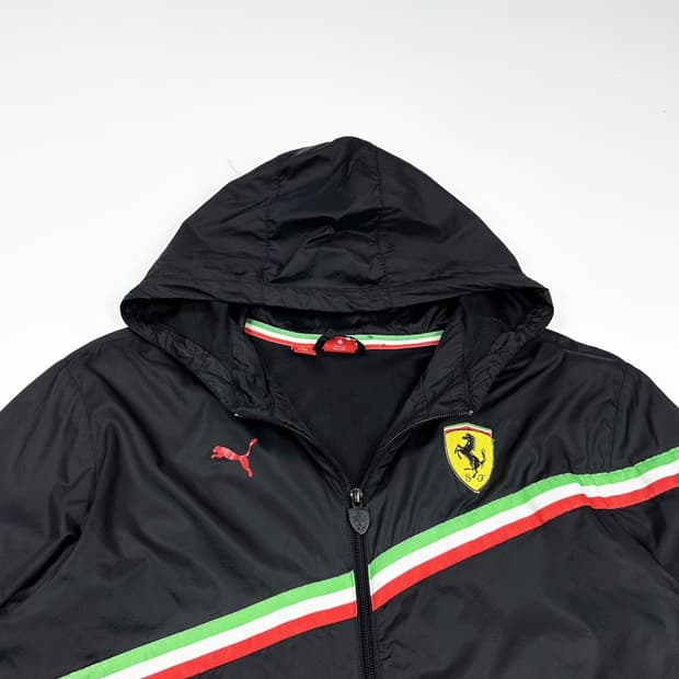 푸마 페라리 F1 레이싱 블랙 바람막이 자켓 (L)