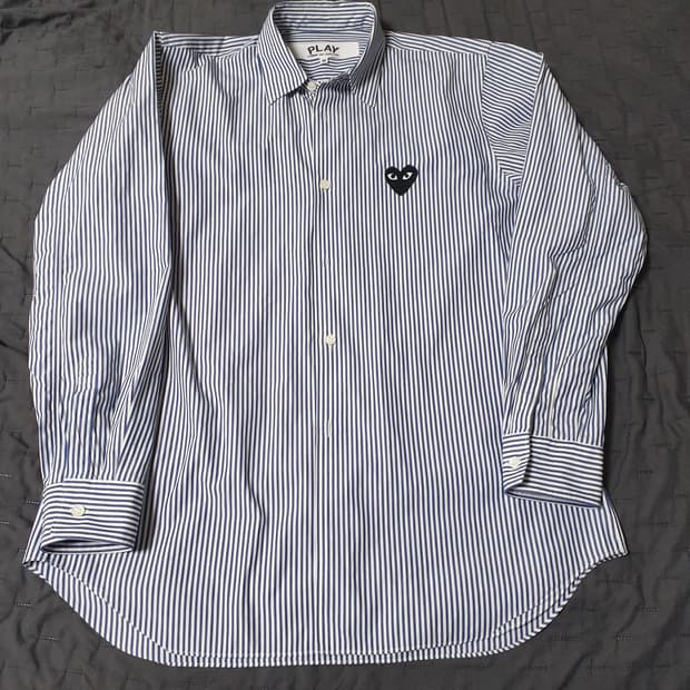 꼼데가르송 스트라이프 셔츠  