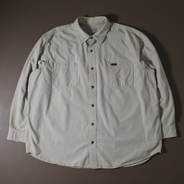Carhartt 칼하트 화이트 코튼 워크 셔츠