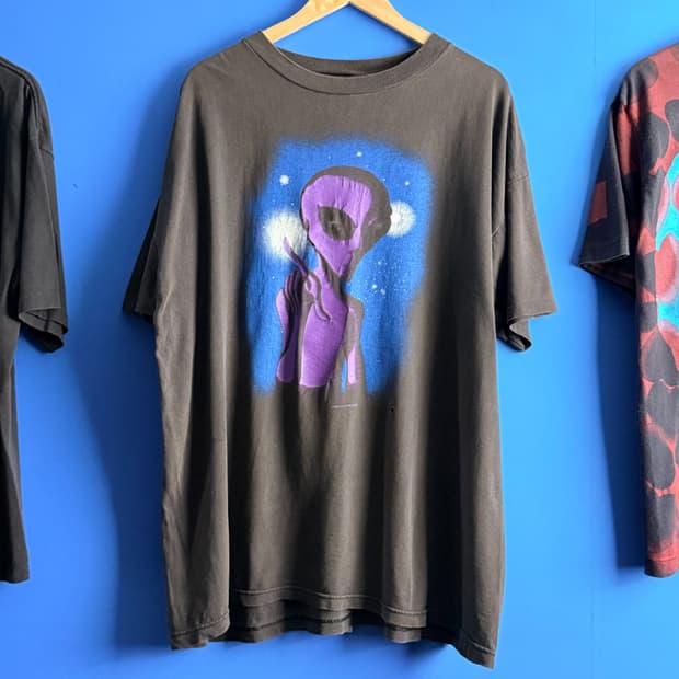 (2XL) 90s 에일리언 Fashion Victim 빈티지 티셔츠