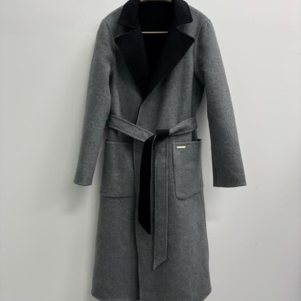 고비 GOBI 캐시미어 100% 리버시블 롱 코트