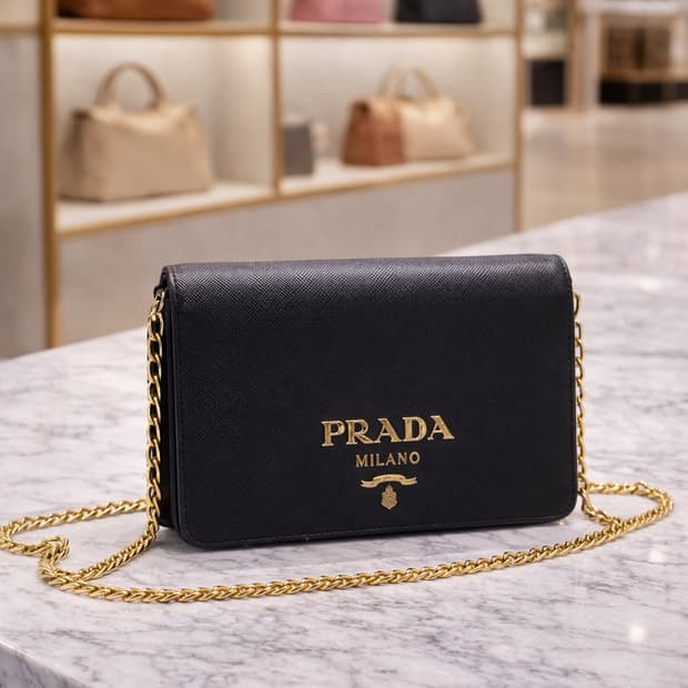 [S급] 프라다 사피아노 럭스 체인 크로스백 판매합니다!!!
