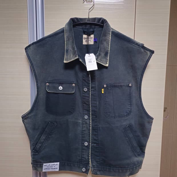 (새상품)갤러리 디파트먼트 데님 베스트 자켓