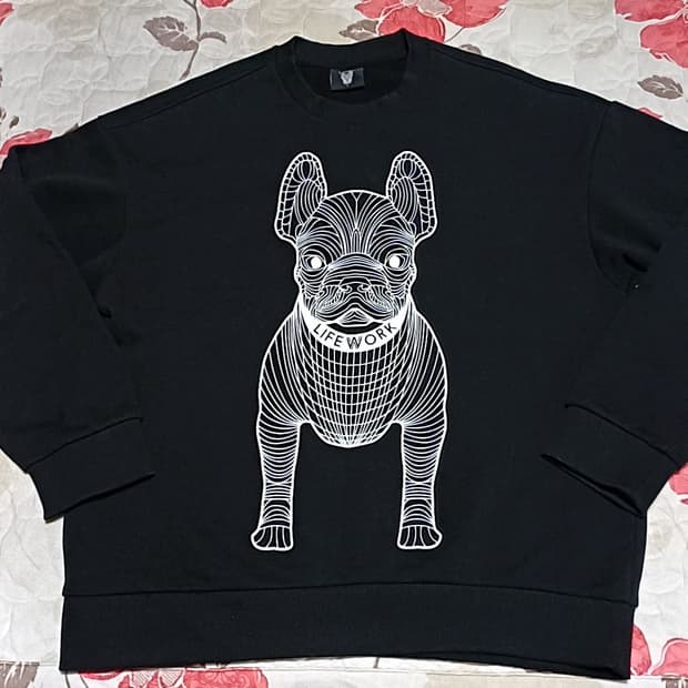 라이프워크 오버핏맨투맨 L 가슴61 기장71