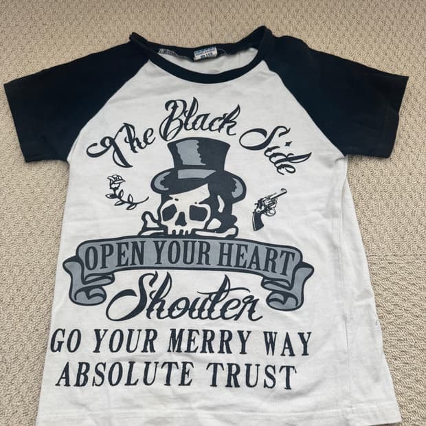 y2k 펑크 일본 빈티지 반팔