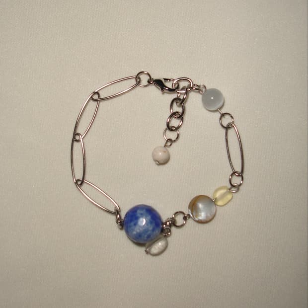 Blue stone bracelet