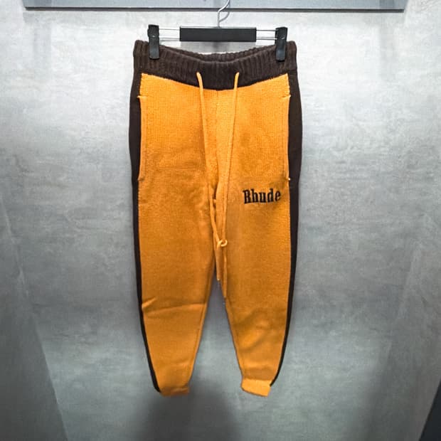 (정품/새상품) RHUDE 루드 남성 울 캐시미어 니트 트랙 팬츠