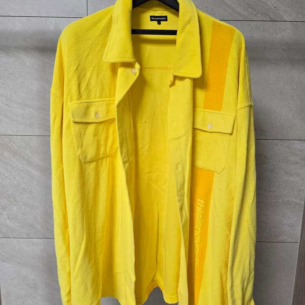 디스이즈네버댓 로고 옐로우 셔츠 XL