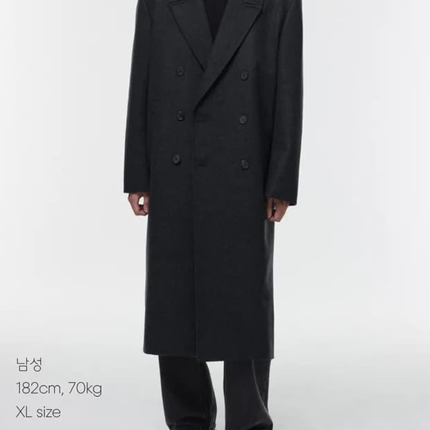 [새상품] 무신사스탠다드 MTR 대디숄더 더블코트 M (정가30만원)